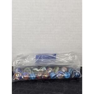 Lot of 17 Colorful Marbles Assorted Styles Beautiful Designs